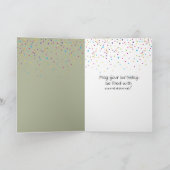 schattige verjaardagskuikens kaart (Binnen)