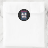 Schattige Verkopen Mimi Grootste Fan Oma Grootmoed Ronde Sticker (Tas)