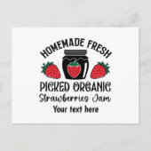 Schattige verkopers van aardbeienjam briefkaart (Voorkant)