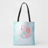 Schattige verkuilde zeemeermin, Zee Tote Bag (Voorkant)