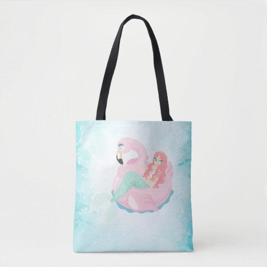 Schattige verkuilde zeemeermin, Zee Tote Bag (Voorkant)