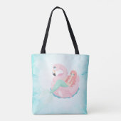 Schattige verkuilde zeemeermin, Zee Tote Bag (Achterkant)