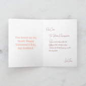 Schattige verliefden Valentijnsdag kaart (Binnen)