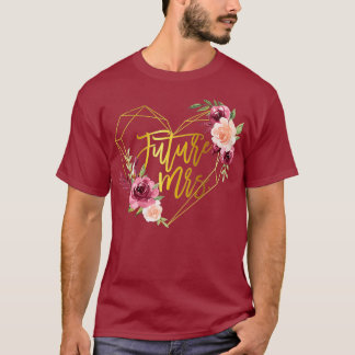 Schattige Verloving Ontwerp voor Financiën Vrouwen T-shirt