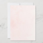 Schattige Verloving Verlovingsfeest Blush Roze Blo Kaart (Achterkant)