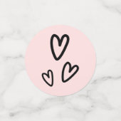 Schattige Verlovingen ring Confetti (Kleine voorkant)