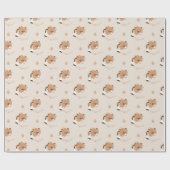 Schattige Vermoeide Capybara Cadeaupapier (Vlak)
