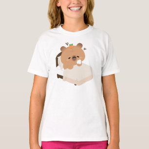 Schattige Vermoeide Capybara T-shirt