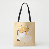 Schattige vermoeide Corgi Tote Bag (Voorkant)