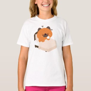 Schattige vermoeide Duitse herdershond Puppy T-shirt