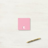 Schattige Vermoeide Koe Post-it® Notes (Op bureau)