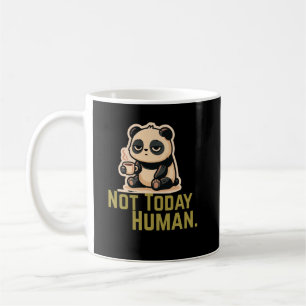 Schattige Vermoeide Panda met Koffie Schattige O Koffiemok