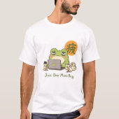 Schattige Vermoeide Programmeur Kikker – Kawaii Co T-shirt (Voorkant)