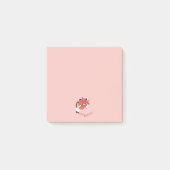 Schattige Vermoeide Rode Panda Post-it® Notes (Voorkant)