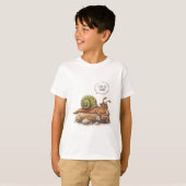Schattige Vermoeide Slak T-shirt (Voorkant volledig)