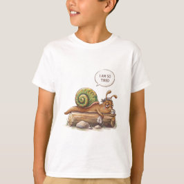     Schattige Vermoeide Slak T-shirt