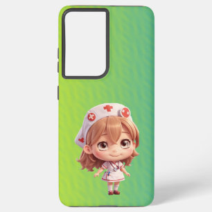 Schattige Verpleegster 2 telefoonhoesje Samsung Galaxy Hoesje