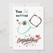 Schattige Verpleegster Afstuderen Kaart Gifts, Moo (Voorkant)