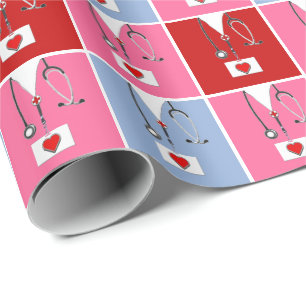 Schattige verpleegster cadeaupapier