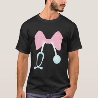 Schattige Verpleegster Coquette Strik Stethoscoop  T-shirt