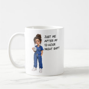 schattige verpleegster koffiemok