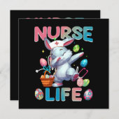 Schattige Verpleegster Life Dabbing Paashaas (Voorkant / Achterkant)