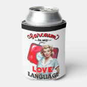 Schattige Verpleegster Pinup_ Liefde Taal Blikjeskoeler (Blikje Voorkant)