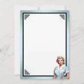 Schattige Verpleegster Pinup_ Liefde Taal Kaart (Achterkant)