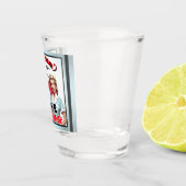 Schattige Verpleegster Pinup_ Liefde Taal Shot Glas (Rechts)