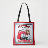 Schattige Verpleegster Pinup_ Liefde Taal Tote Bag (Voorkant)