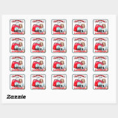 Schattige Verpleegster Pinup_ Liefde Taal Vierkante Sticker (Vel)