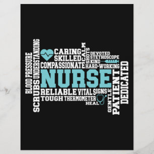 Schattige verpleegster RN LVN verpleegschool Medis Flyer