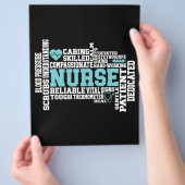 Schattige verpleegster RN LVN verpleegschool Medis Flyer (Hand)