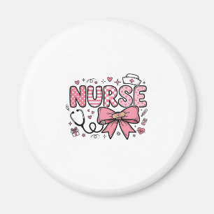 Schattige Verpleegster Strik Hart Vector Shirt Ont Magneet