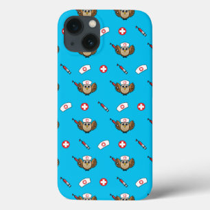 Schattige verpleegsteruil met injectiespuit Cartoo Case-Mate iPhone Case