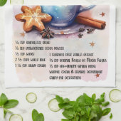 Schattige verrijkt warm chocolade kerst Drink rece Theedoek (Gevouwen)