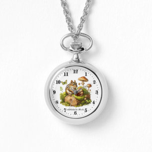 Schattige verslaafd aan dierenvrienden horloge