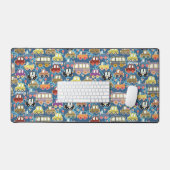 Schattige vervoer blauw bureaumat (Keyboard & Muis)