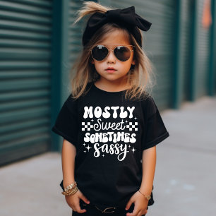Schattige vet meestal lief soms sassy fun t-shirt