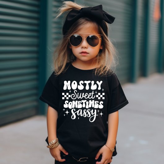 Schattige vet meestal lief soms sassy fun t-shirt
