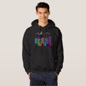 Schattige Vet Tech Hoodie Whimsical Cat Art (Voorkant volledig)