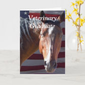 Schattige Veterinair Afstuderen - Ranch Boerderij  Kaart (Gele Bloem)