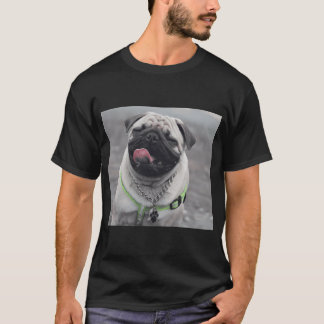 Schattige Vette Lieve Pug T-shirt