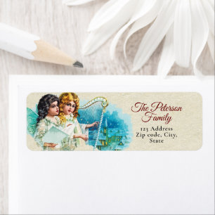 Schattige  Victoriaans Angels Sing Etiket