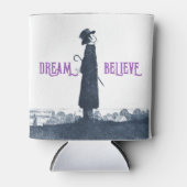 Schattige Victoriaans Man Dream Believe Quote Blikjeskoeler (Voorkant)