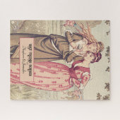 Schattige Victoriaans Vrienden Aangepaste Besties Legpuzzel (Horizontaal)