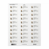 Schattige Victoriaanse Kitty Etiket (Full Sheet)