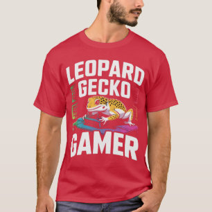 Schattige videogames hagedis reptiel luipaardgekko t-shirt