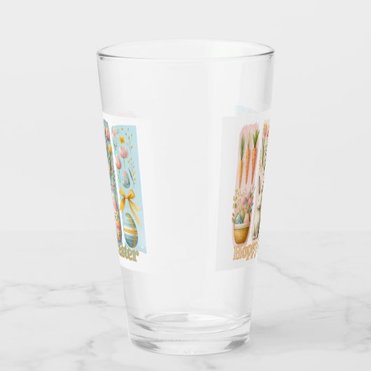 Schattige Vier Verticale Brash Waterverf Hoppy Eas Glas (Rechts)