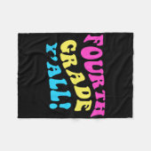 Schattige vierde klas leraar 4e klas student achte fleece deken (Voorkant (Horizontaal))